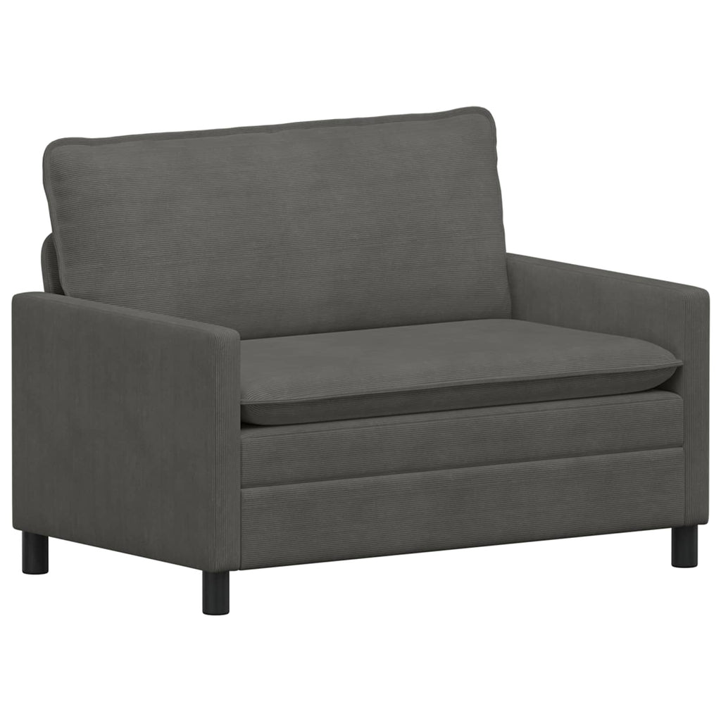 Sofa Dunkelgrau 126 x 81 x 87,5 cm Stoff