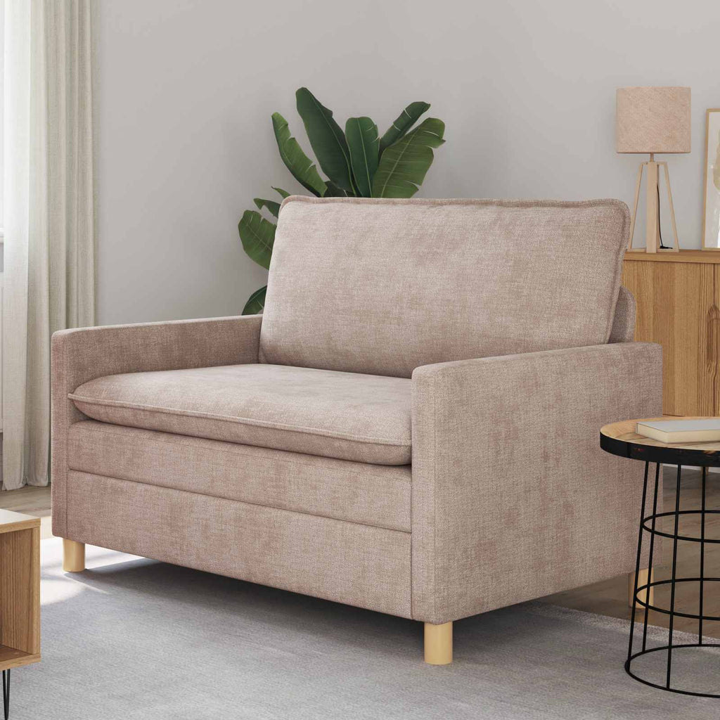 Sofa Beige 126 x 81 x 87,5 cm Polyester