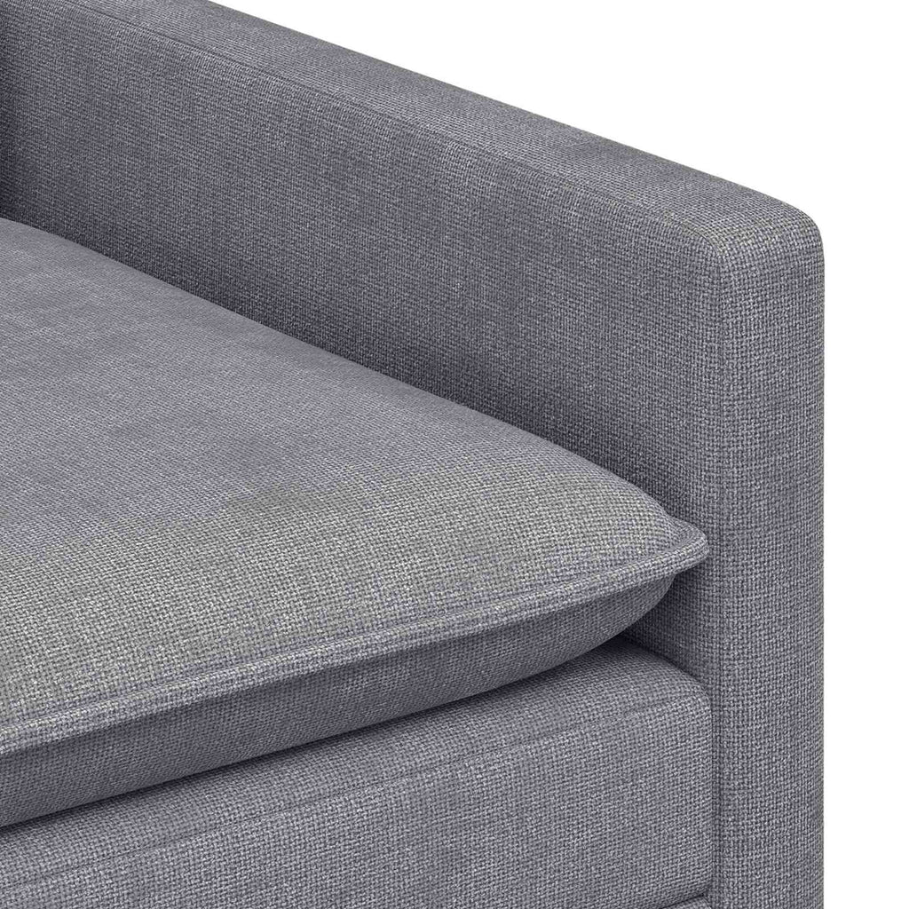 Sofa Hellgrau 126 x 81 x 87,5 cm Polyester