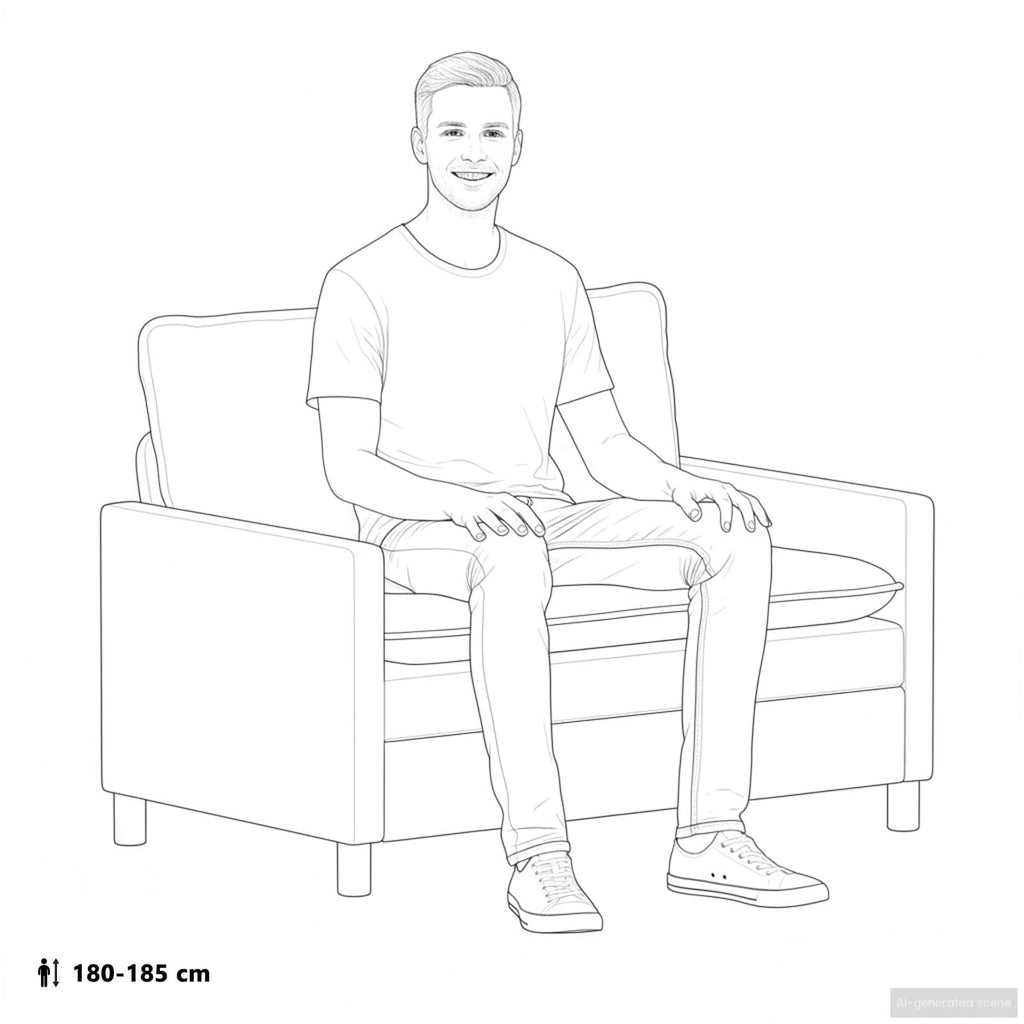 Sofa Dunkelgrau 126 x 81 x 87,5 cm Polyester