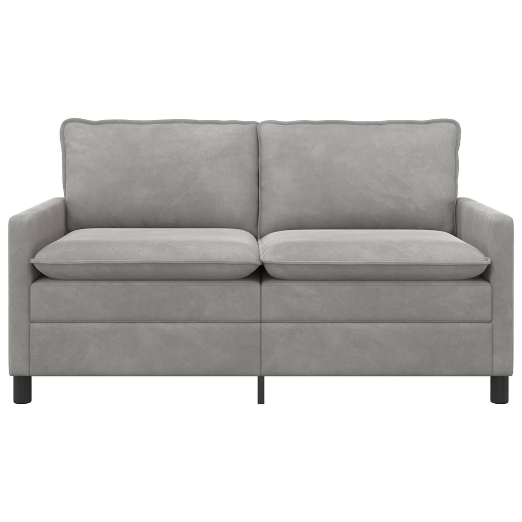 Sofa Hellgrau 156 x 81 x 87,5 cm Samt