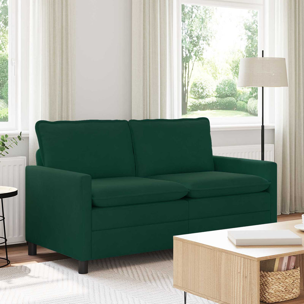 Sofa Dunkelgrün 156 x 81 x 87,5 cm Samt