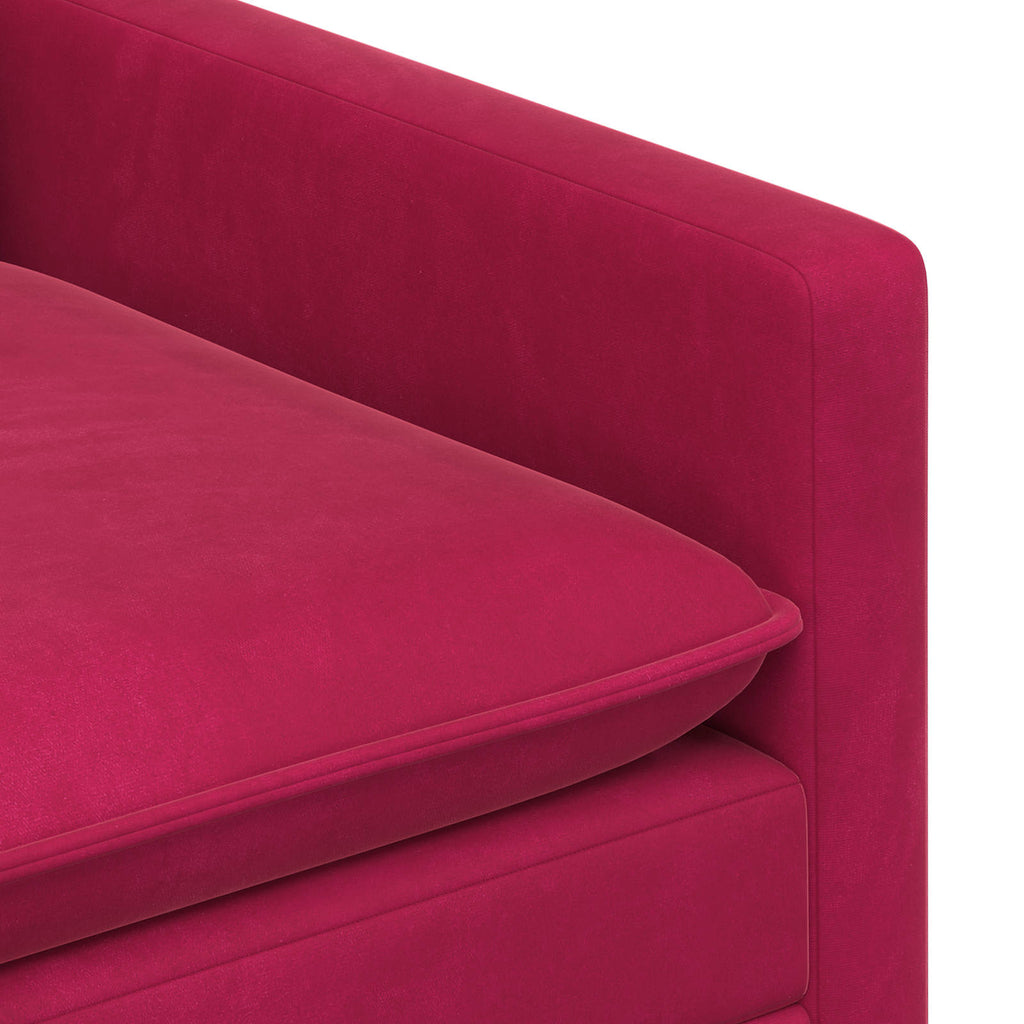 Sofa Weinrot 156 x 81 x 87,5 cm Samt