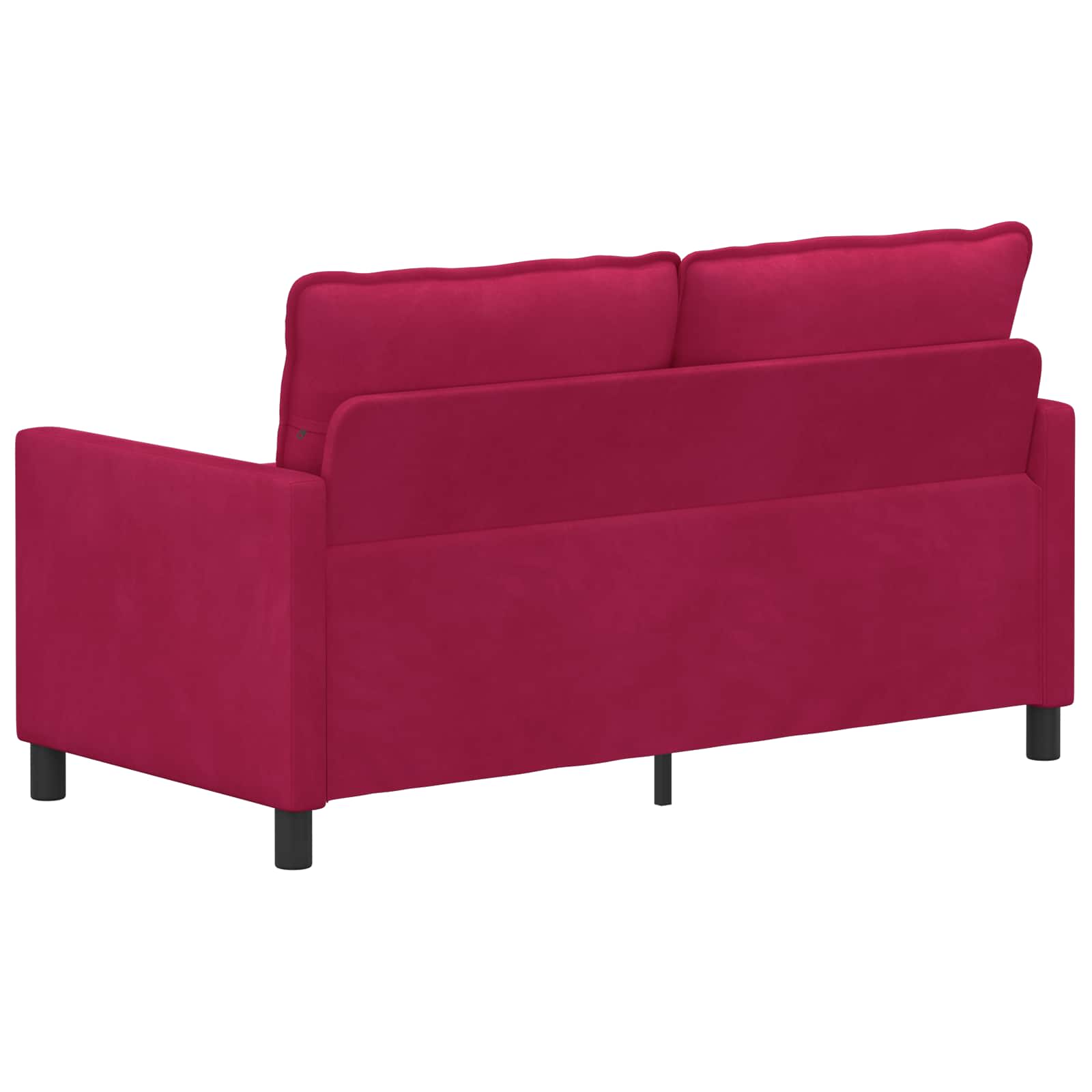 Sofa Weinrot 156 x 81 x 87,5 cm Samt