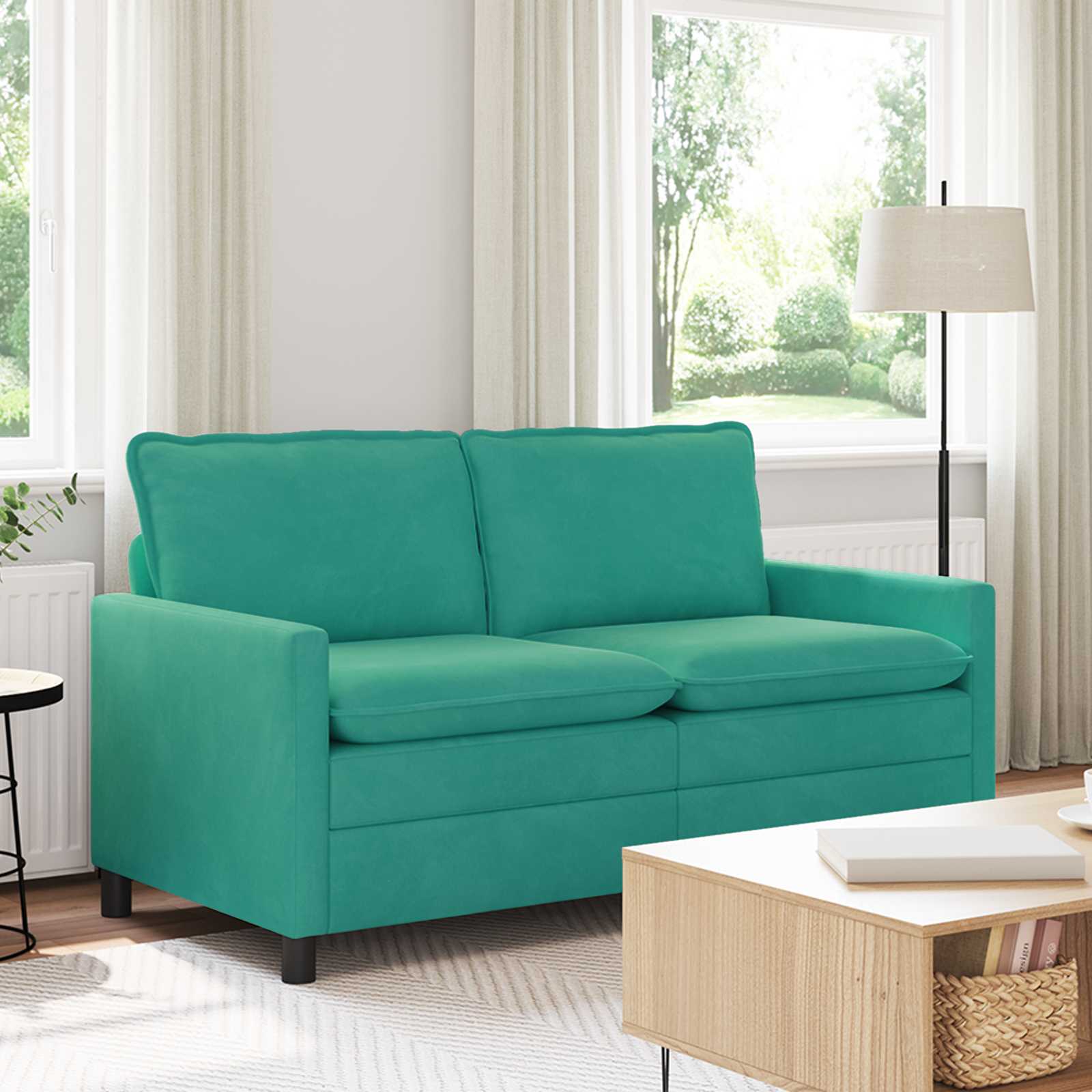 Sofa Türkis 156 x 81 x 87,5 cm Samt