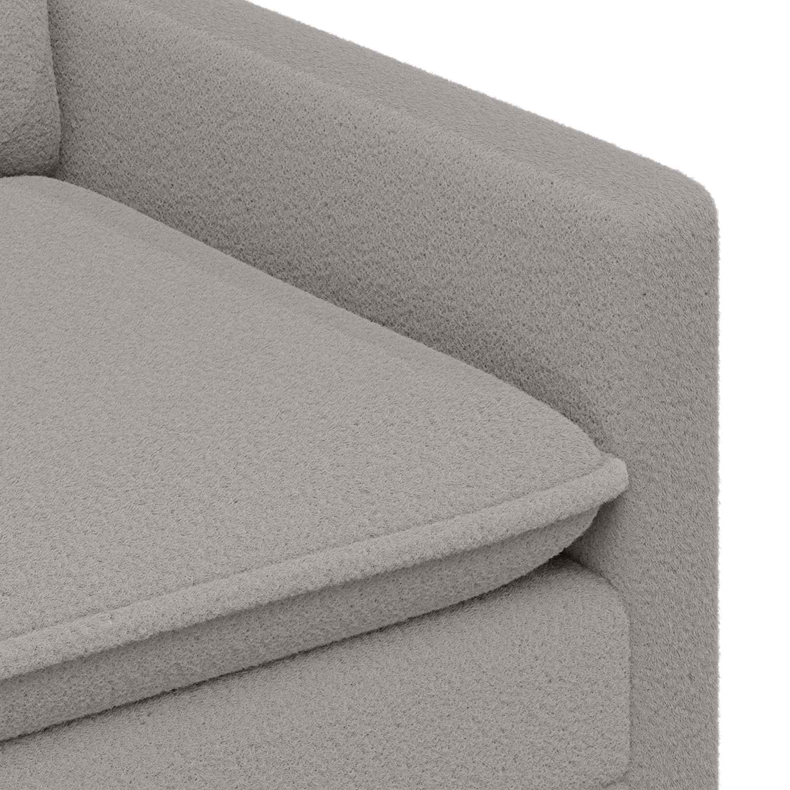 Sofa Hellgrau 156 x 81 x 87,5 cm Stoff