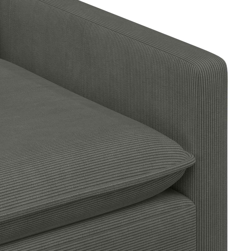 Sofa Dunkelgrau 156 x 81 x 87,5 cm Stoff