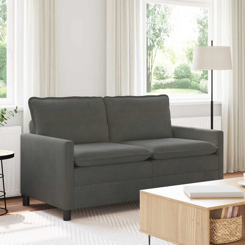 Sofa Dunkelgrau 156 x 81 x 87,5 cm Stoff