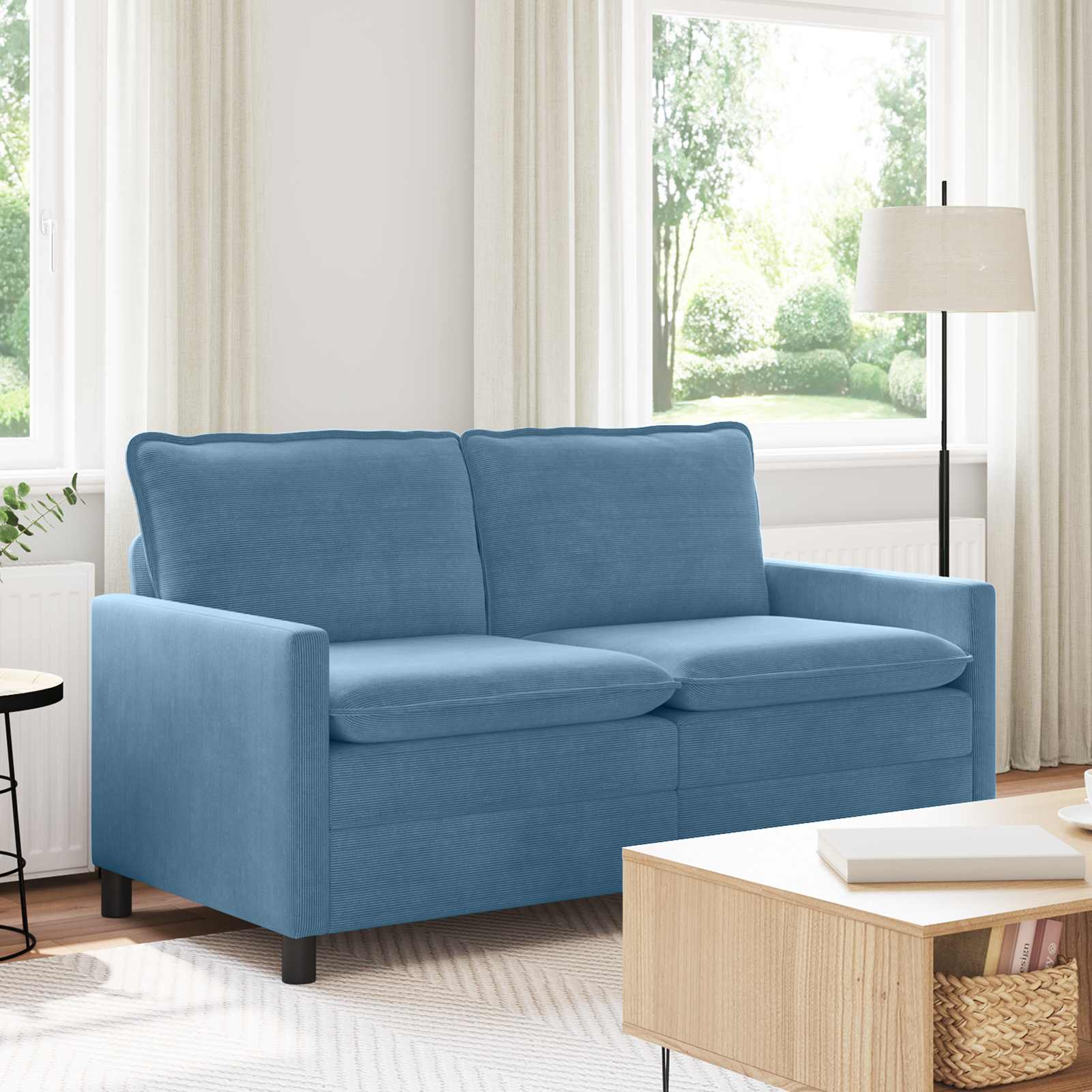 Sofa Blau 156 x 81 x 87,5 cm Stoff