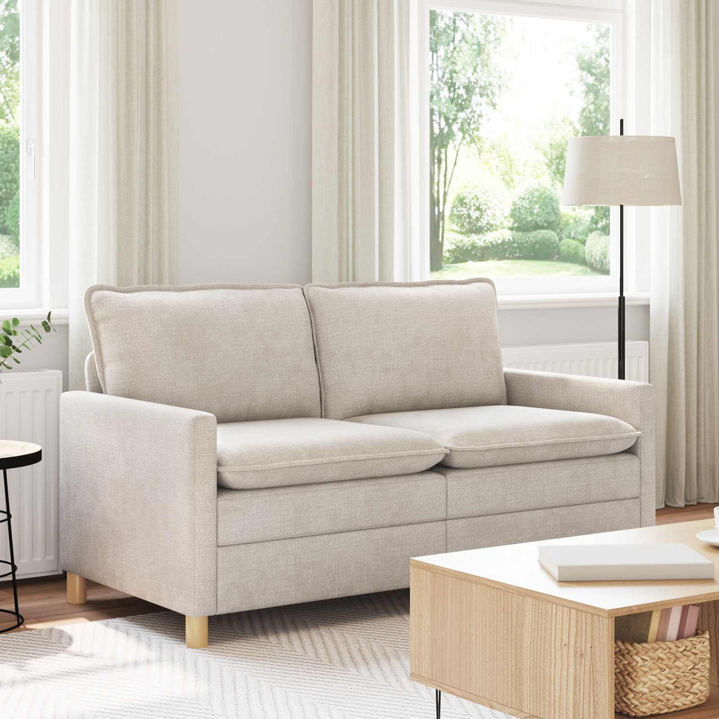 Sofa Creme 156 x 81 x 87,5 cm Polyester