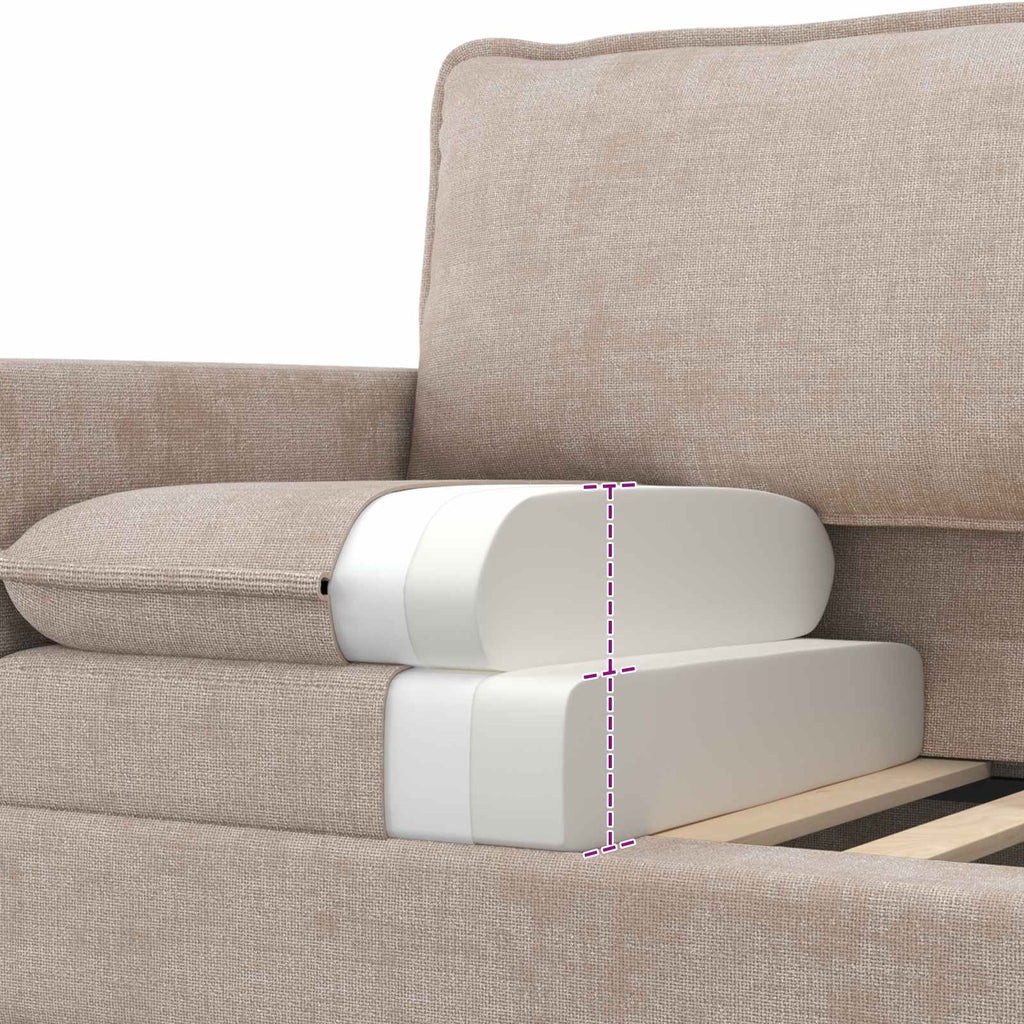 Sofa Beige 156 x 81 x 87,5 cm Polyester