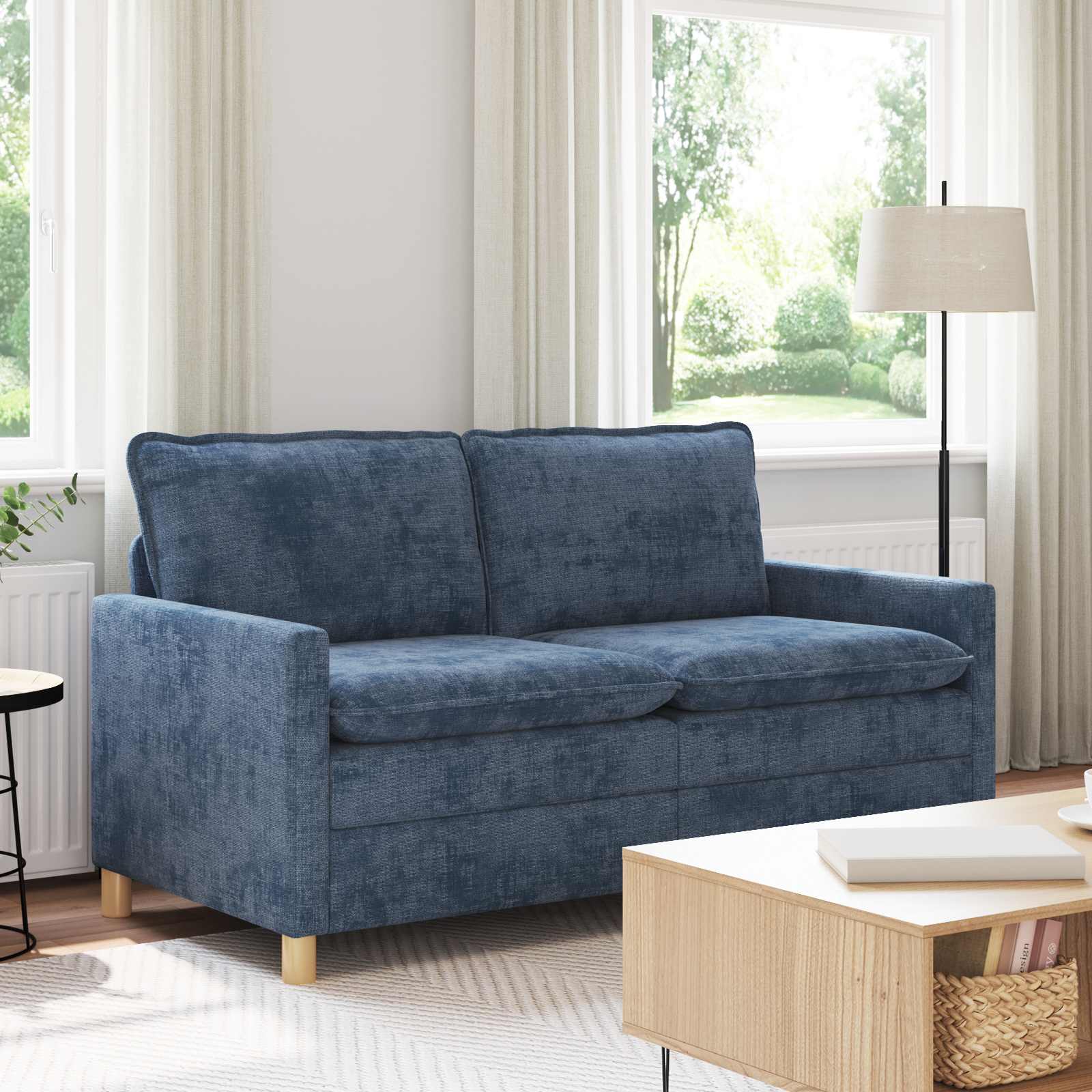 Sofa Blau 156 x 81 x 87,5 cm Polyester
