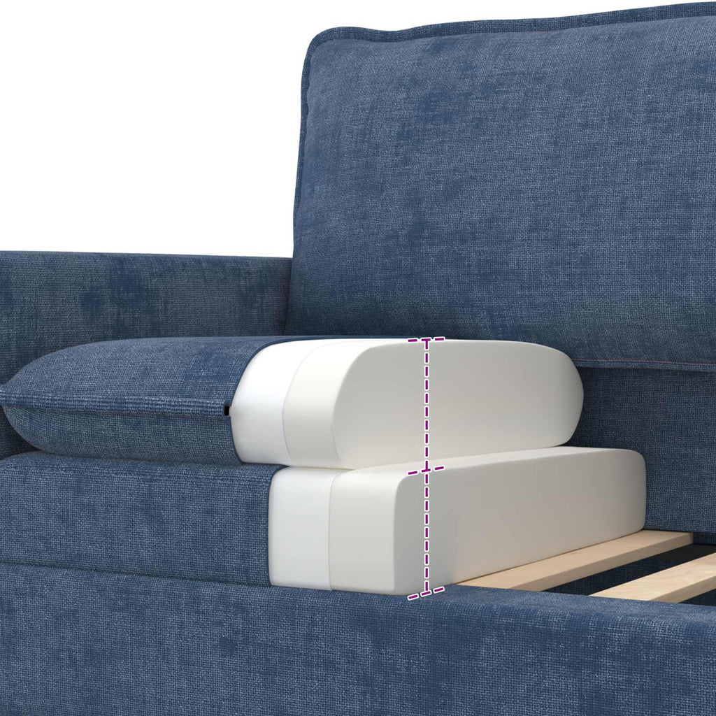 Sofa Blau 156 x 81 x 87,5 cm Polyester