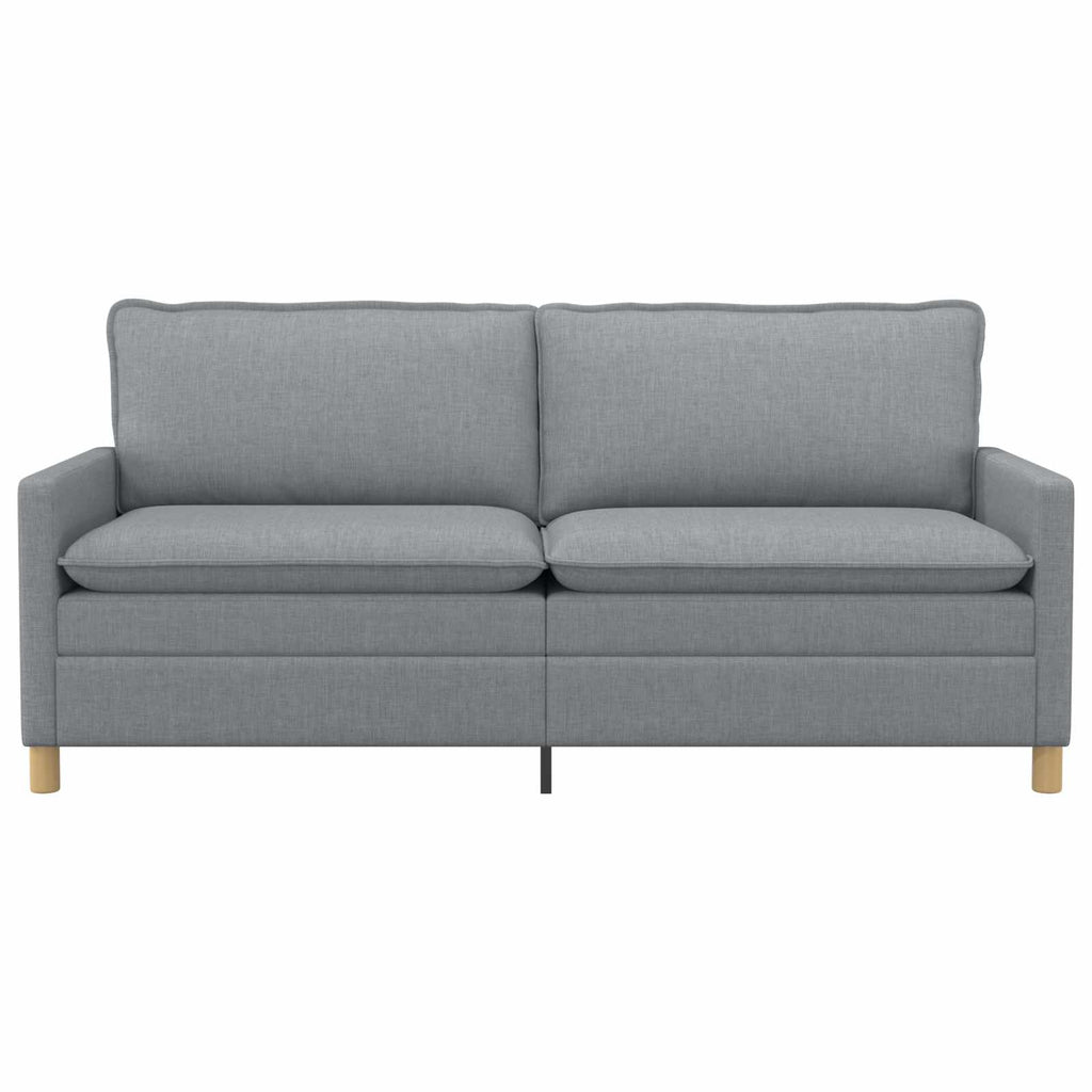 Sofa Hellgrau 196 x 81 x 87,5 cm Stoff