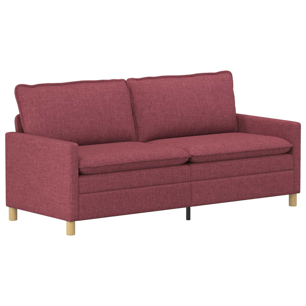 Sofa Weinrot 196 x 81 x 87,5 cm Stoff