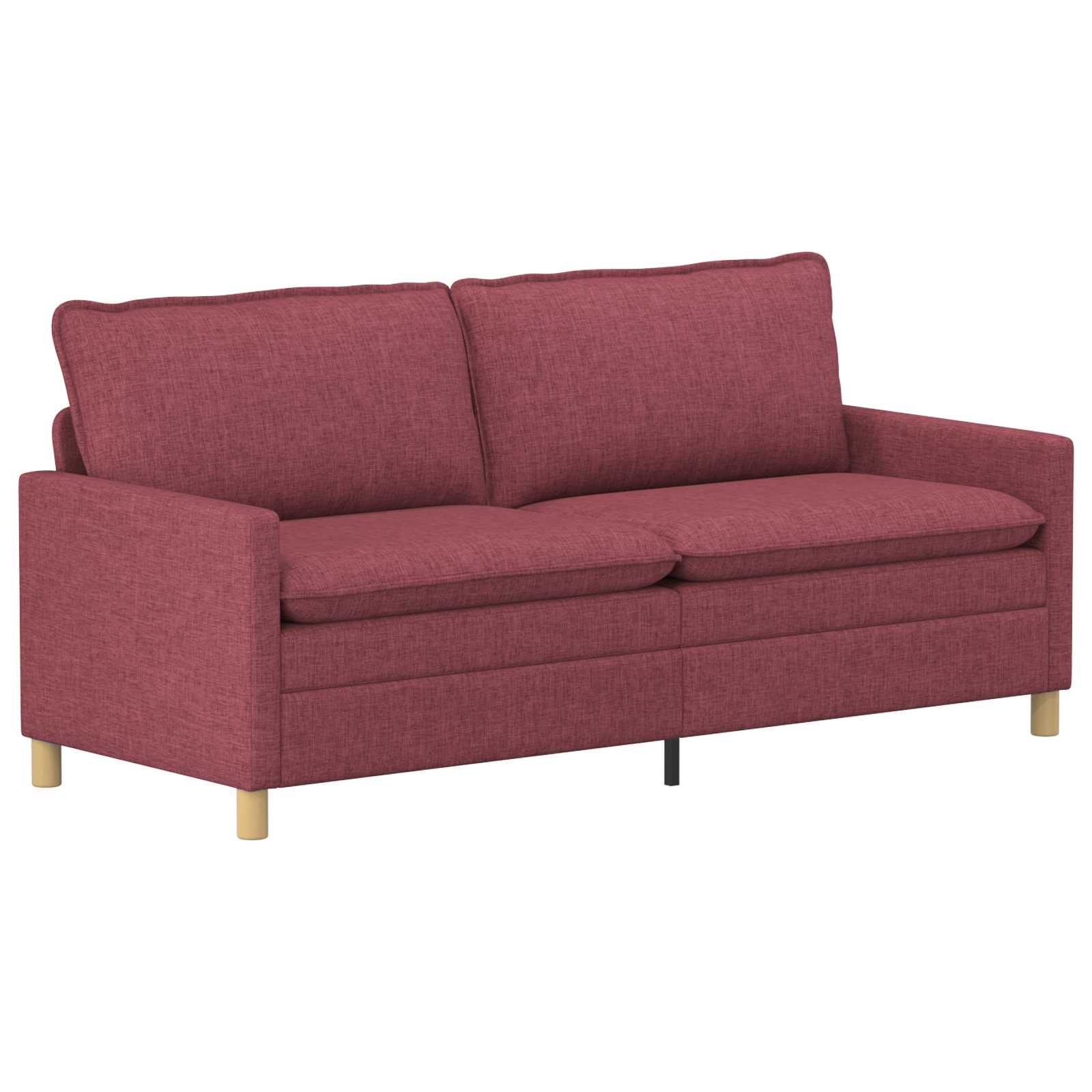 Sofa Weinrot 196 x 81 x 87,5 cm Stoff