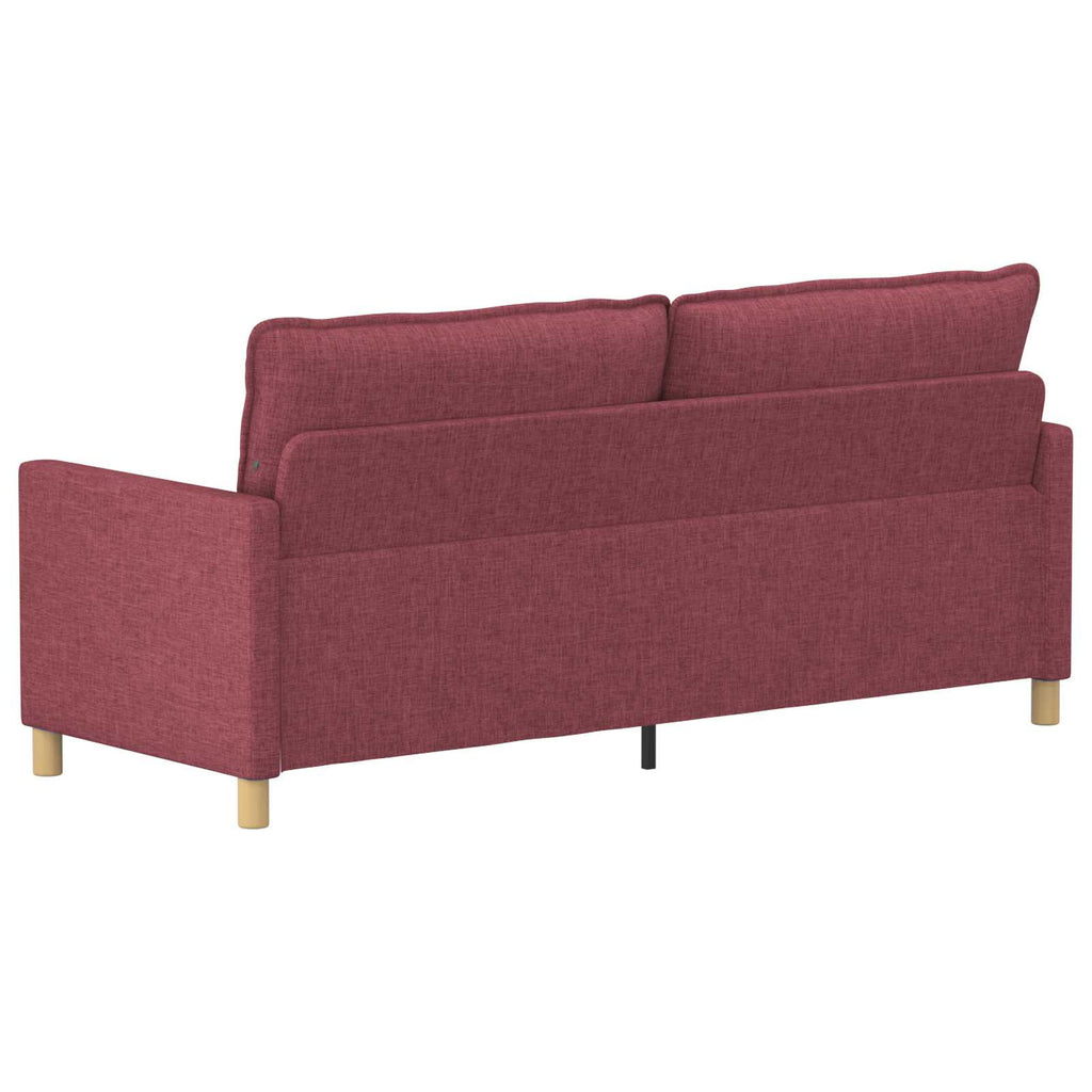 Sofa Weinrot 196 x 81 x 87,5 cm Stoff