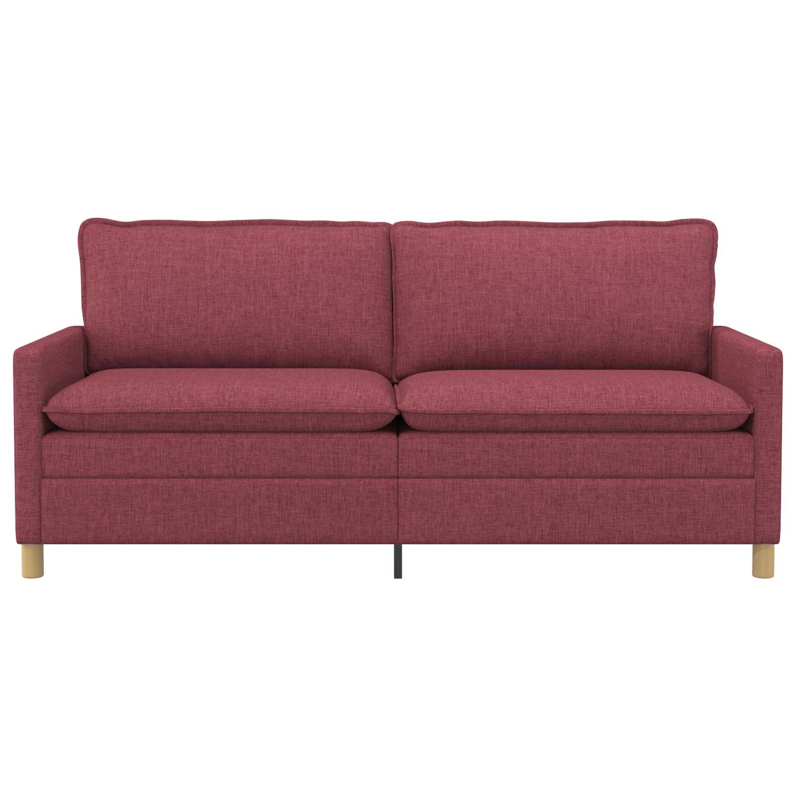 Sofa Weinrot 196 x 81 x 87,5 cm Stoff