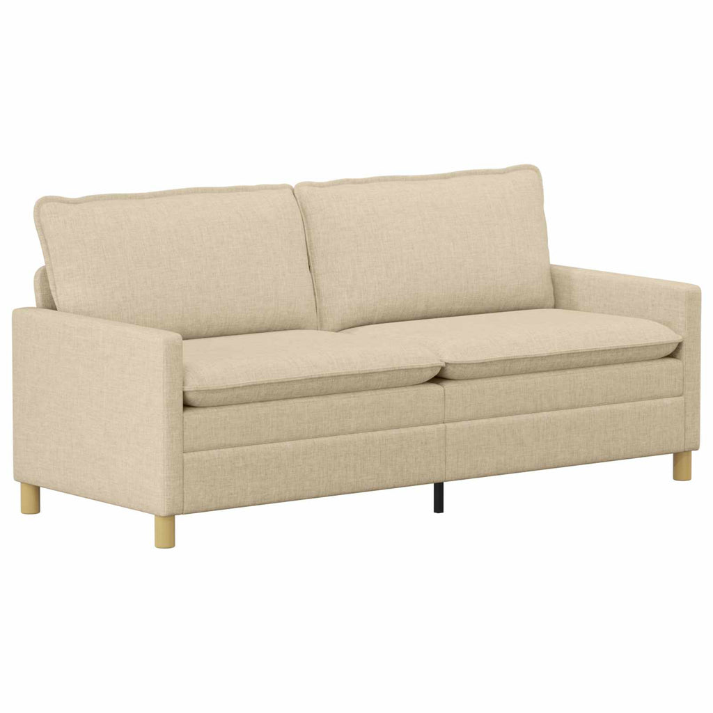 Sofa Creme 196 x 81 x 87,5 cm Stoff