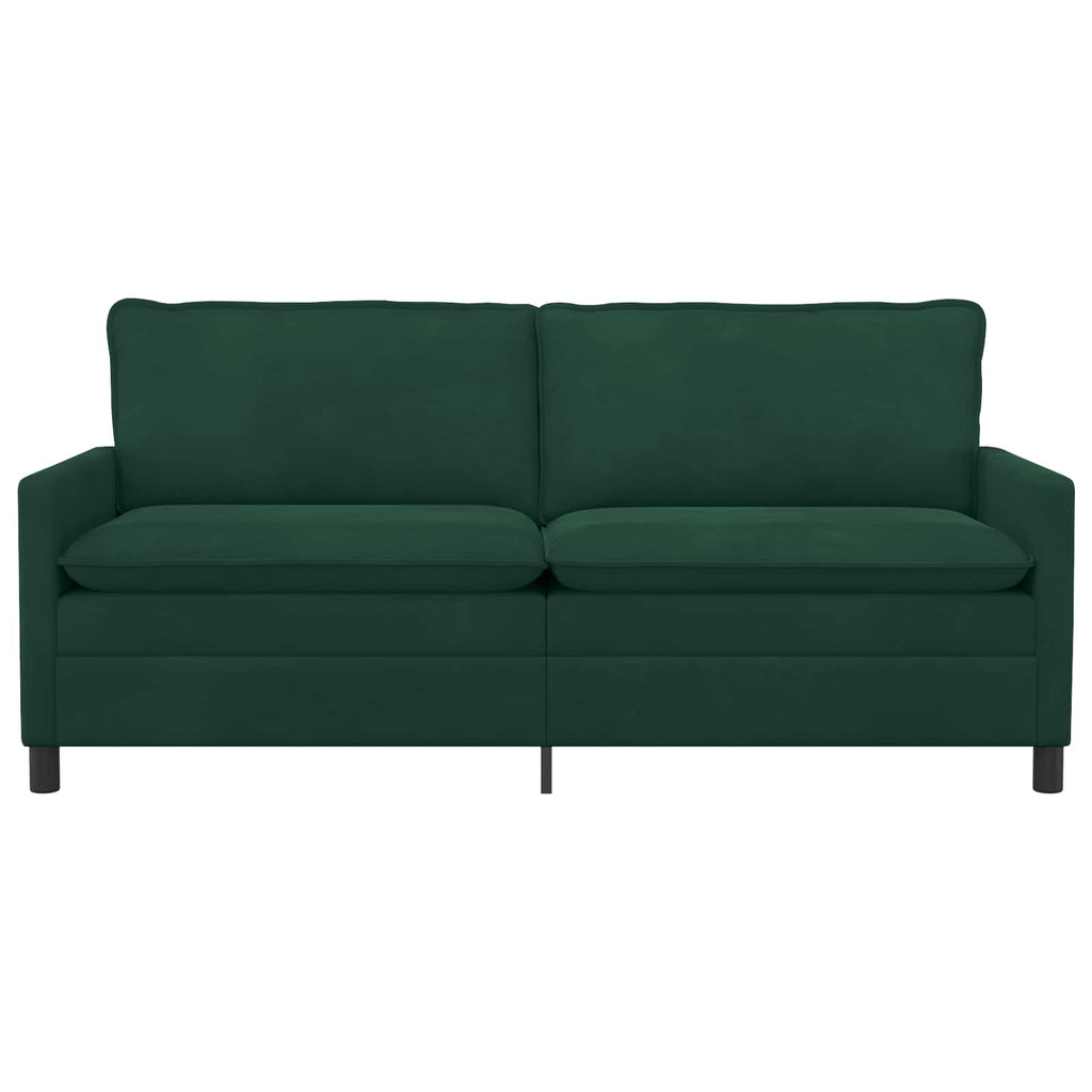 Sofa Dunkelgrün 196 x 81 x 87,5 cm Samt