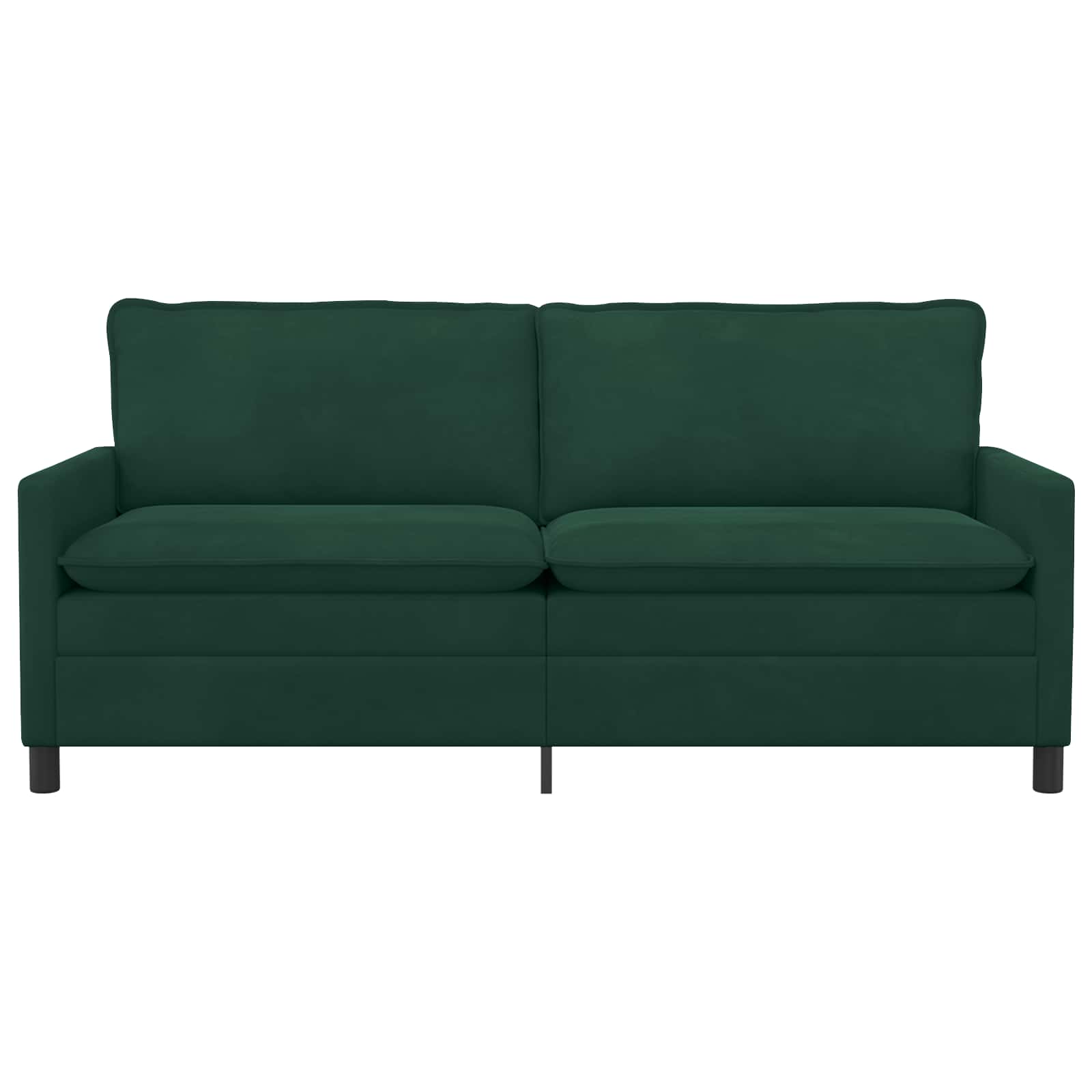 Sofa Dunkelgrün 196 x 81 x 87,5 cm Samt