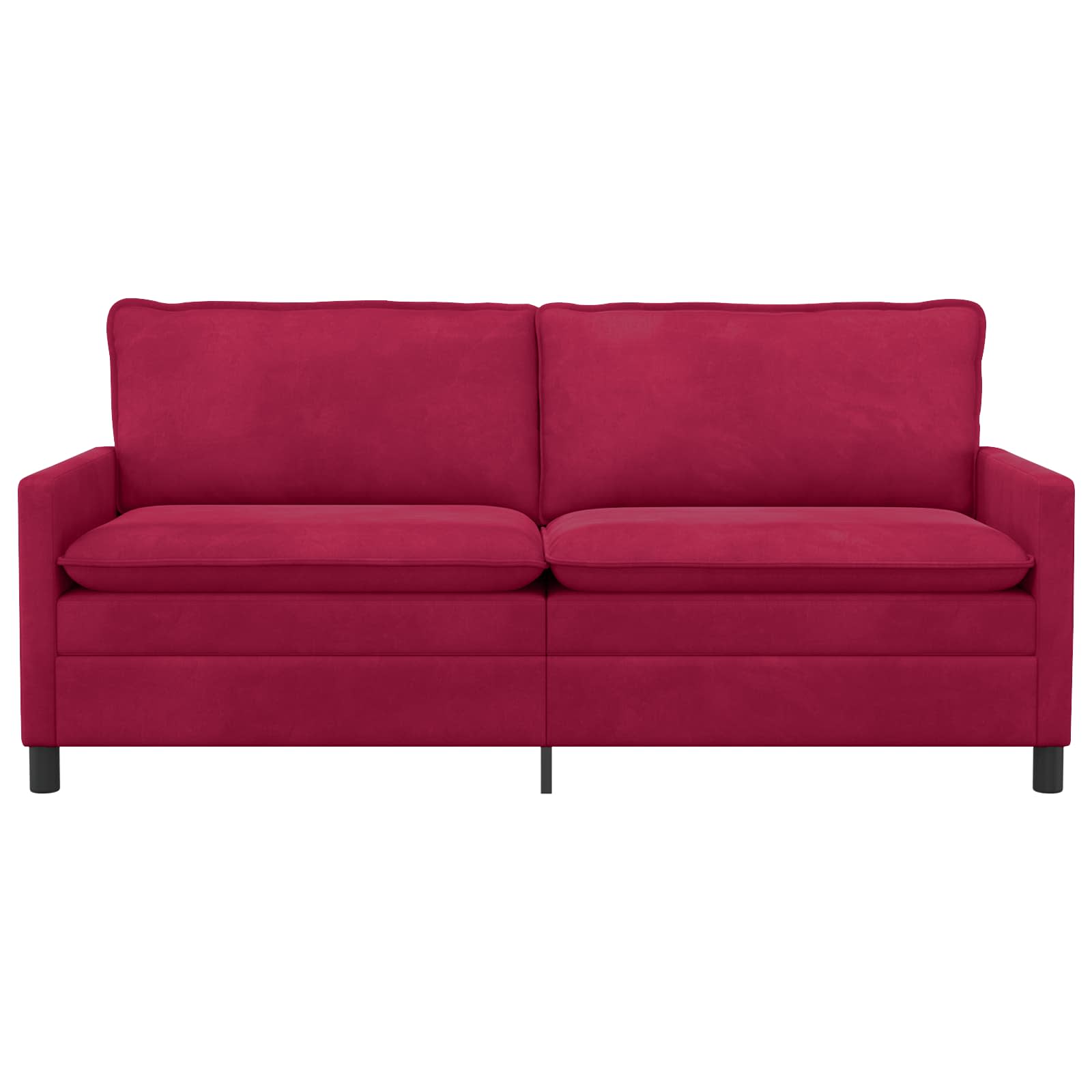 Sofa Weinrot 196 x 81 x 87,5 cm Samt