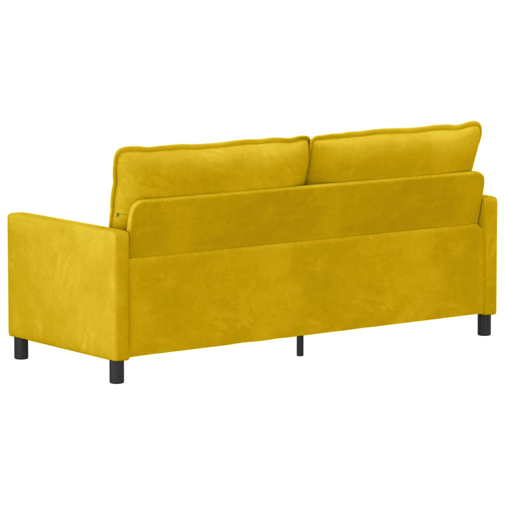 Sofa Gelb 196 x 81 x 87,5 cm Samt