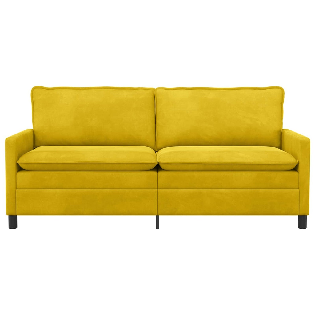 Sofa Gelb 196 x 81 x 87,5 cm Samt