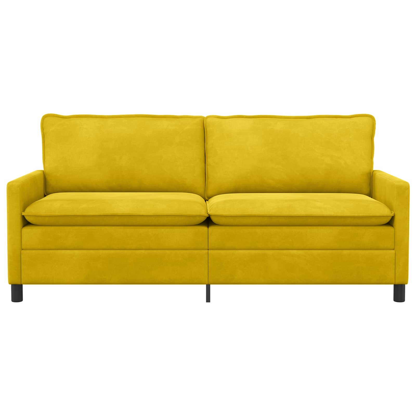 Sofa Gelb 196 x 81 x 87,5 cm Samt
