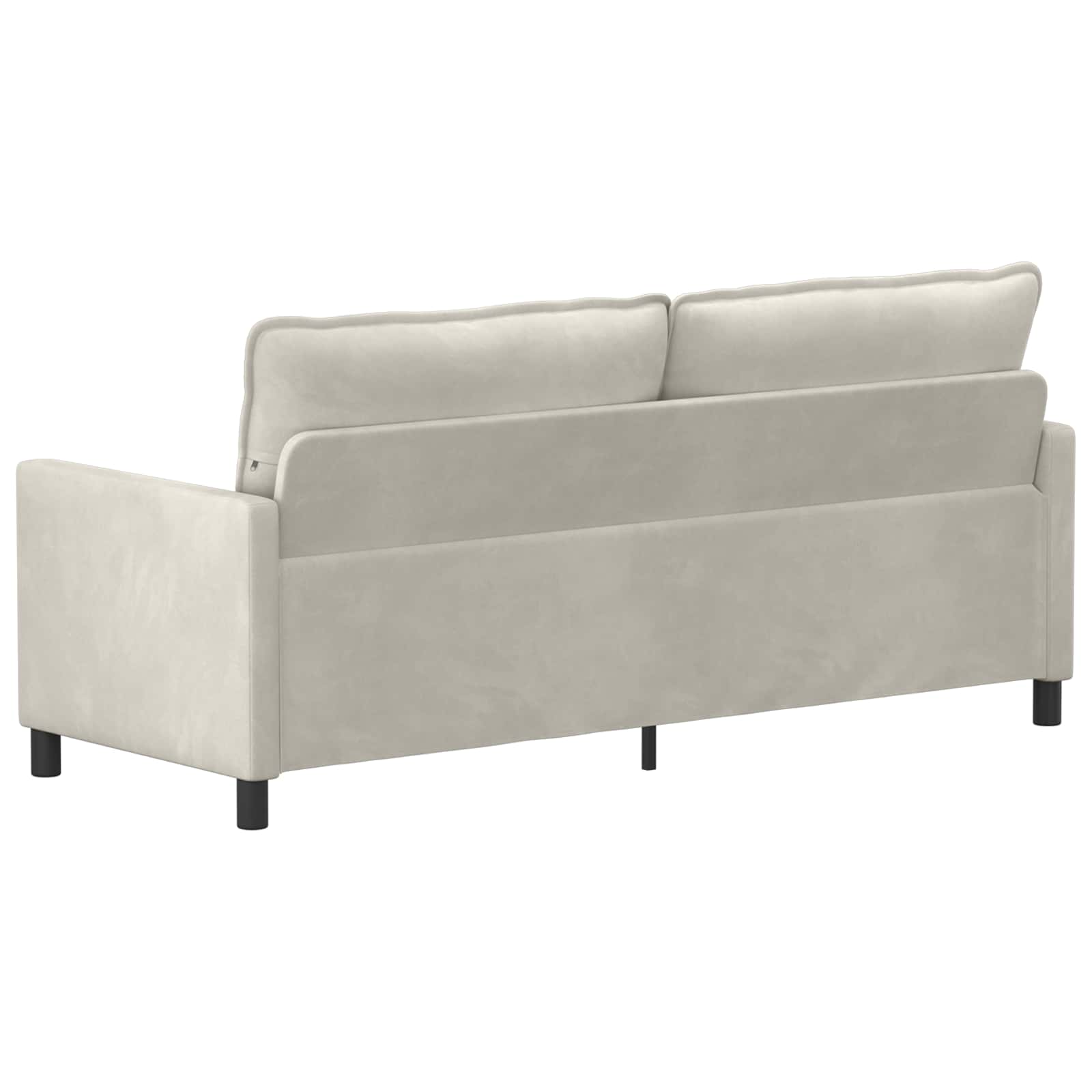 Sofa Creme 196 x 81 x 87,5 cm Samt