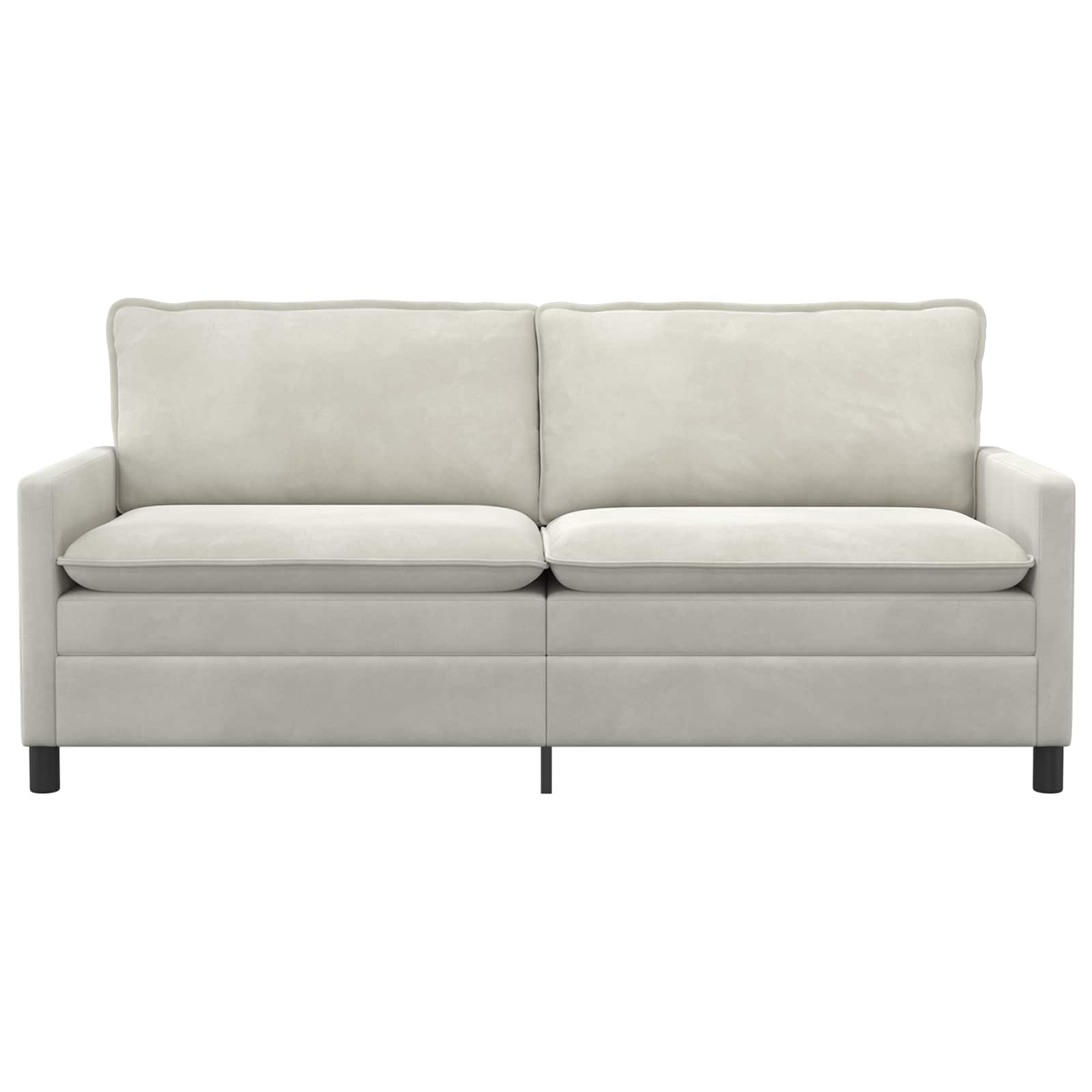 Sofa Creme 196 x 81 x 87,5 cm Samt
