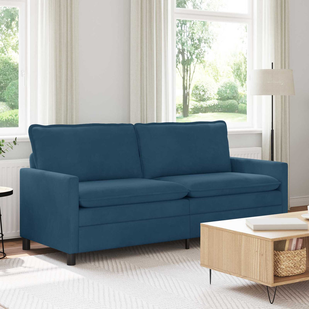 Sofa Blau 196 x 81 x 87,5 cm Samt
