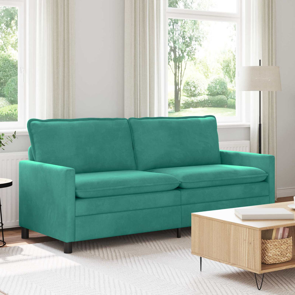 Sofa Türkis 196 x 81 x 87,5 cm Samt