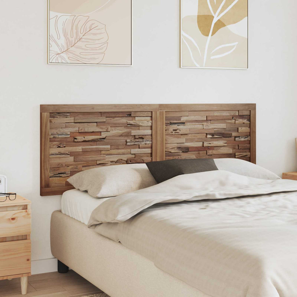 Bettkopfteil Natur Massivholz Teak