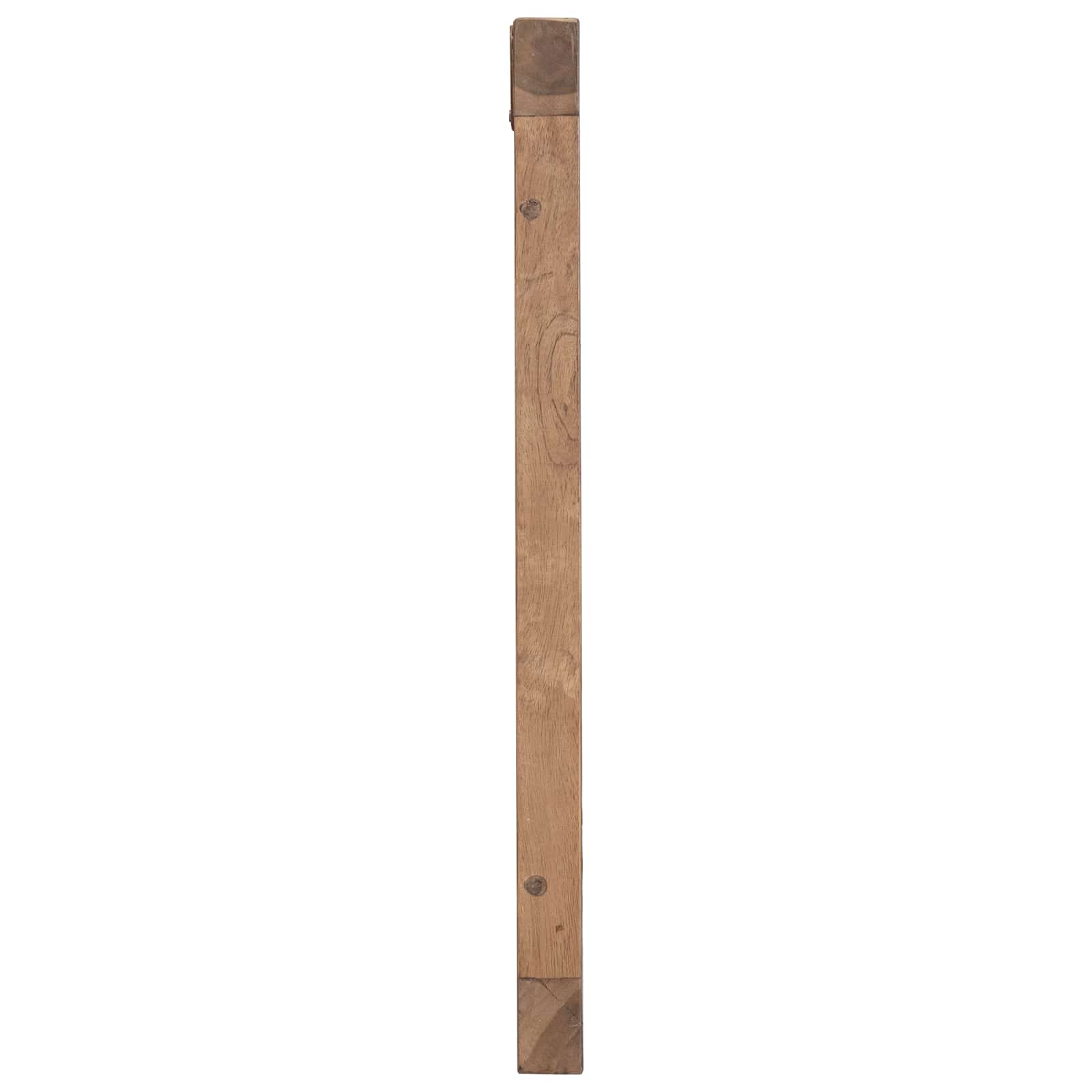 Bettkopfteil Natur Massivholz Teak
