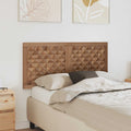 Bettkopfteil Natur Massivholz Teak