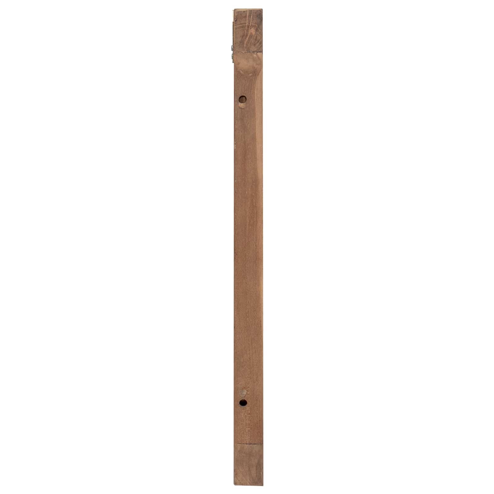 Bettkopfteil Natur Massivholz Teak