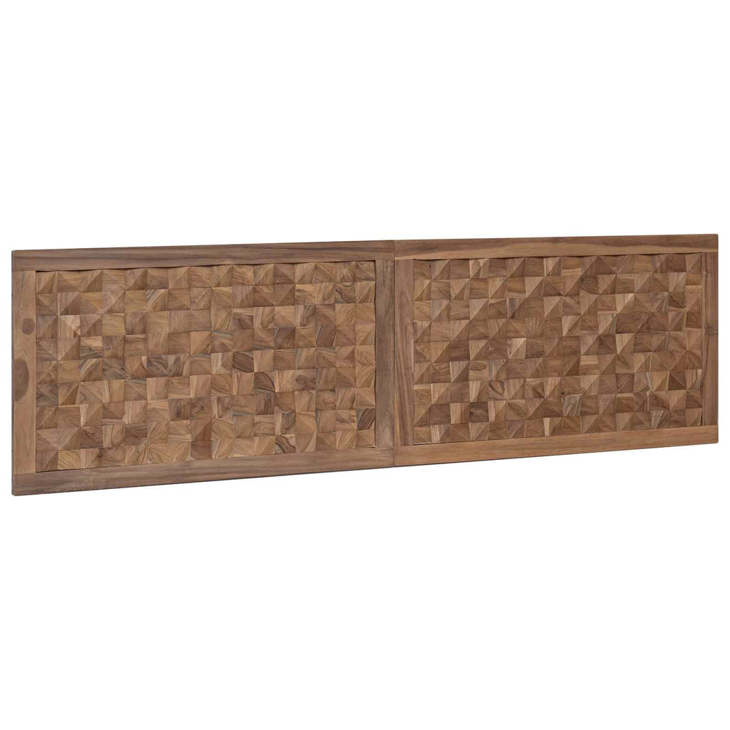 Bettkopfteil Natur Massivholz Teak