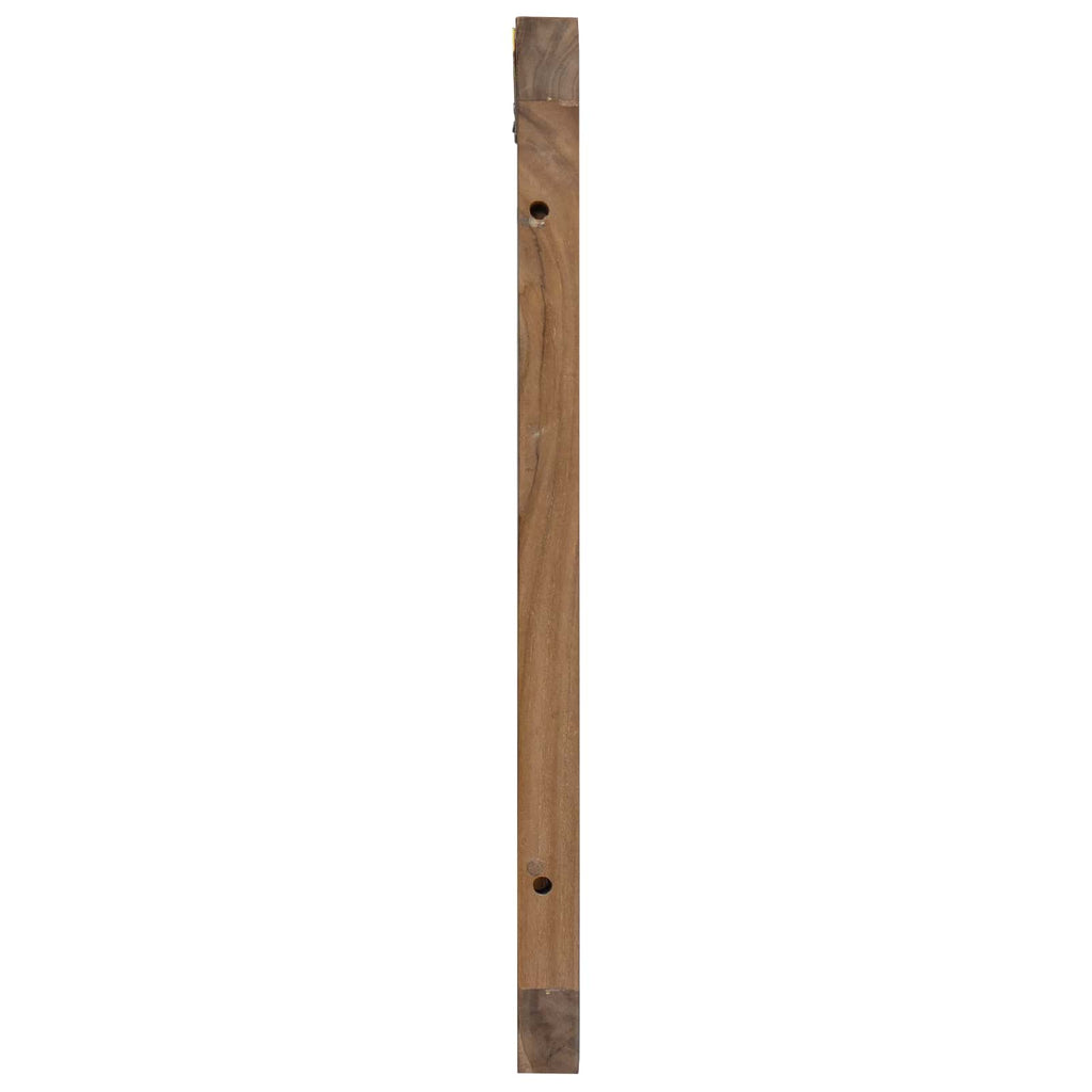 Bettkopfteil Natur Massivholz Teak