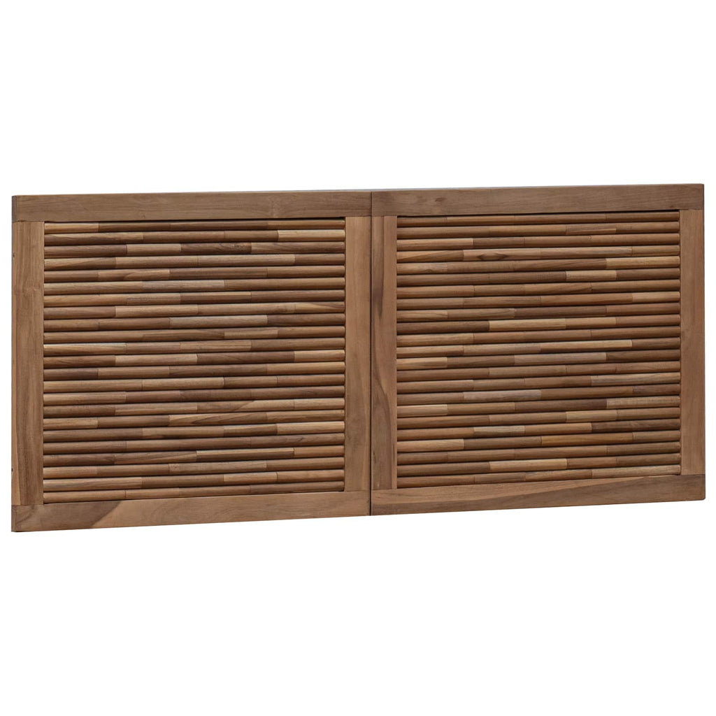 Bettkopfteil Natur Massivholz Teak