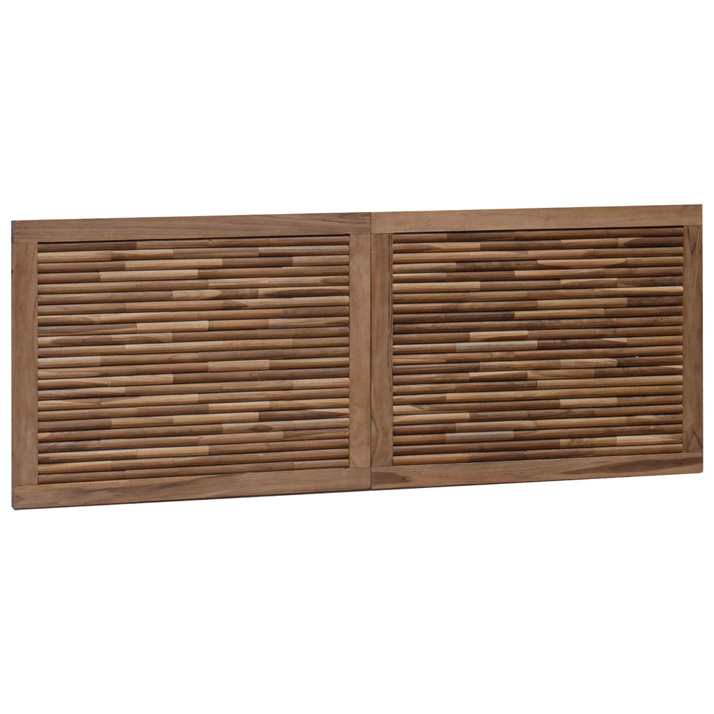 Bettkopfteil Natur Massivholz Teak