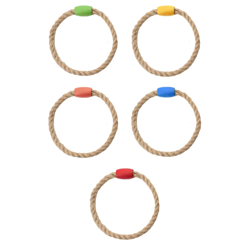 Ringwurfspielset Mehrfarbig 41 x 41 x 16 cm Massivholz Kiefer