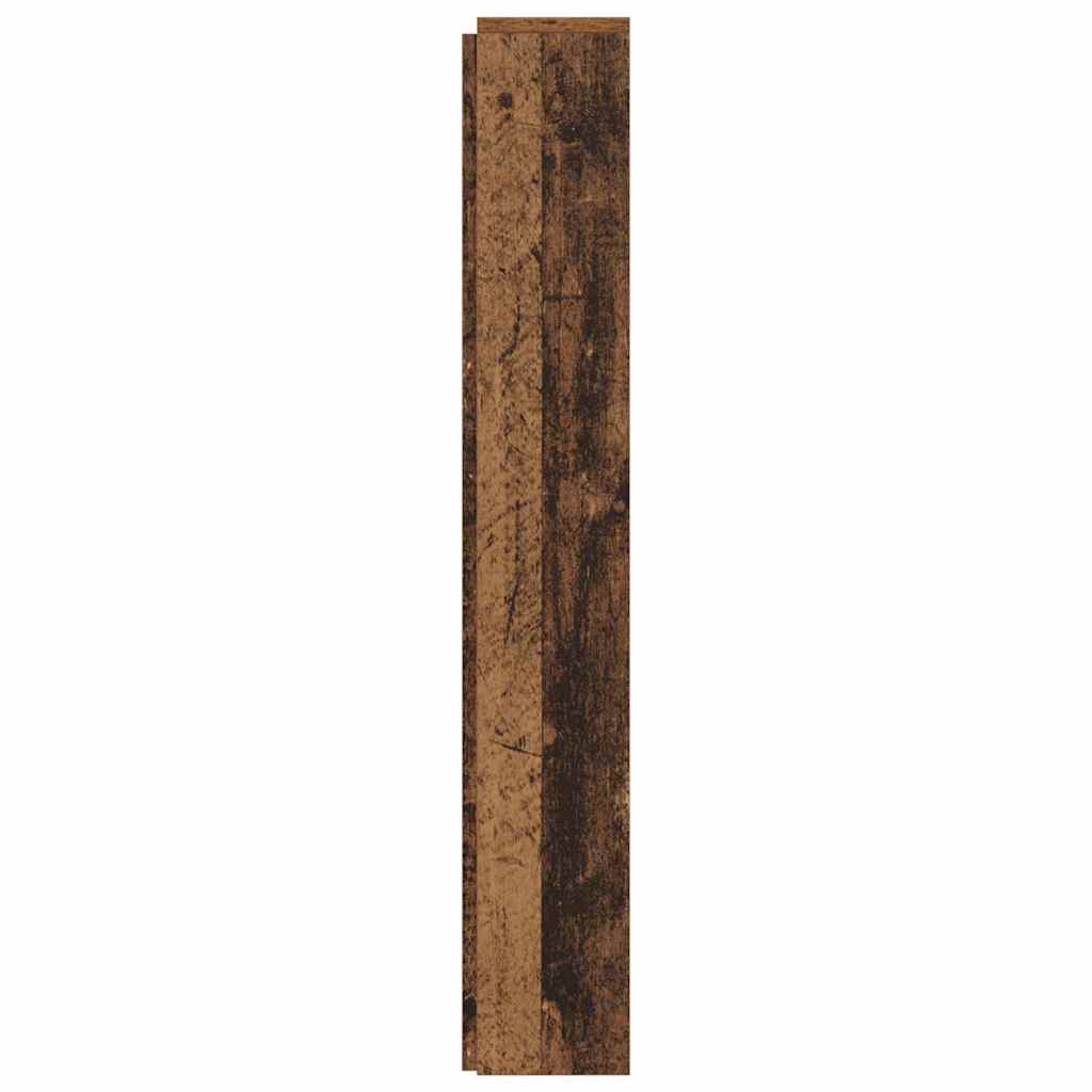 Stauraum Kopfteil mit LED Altholz Holzwerkstoff