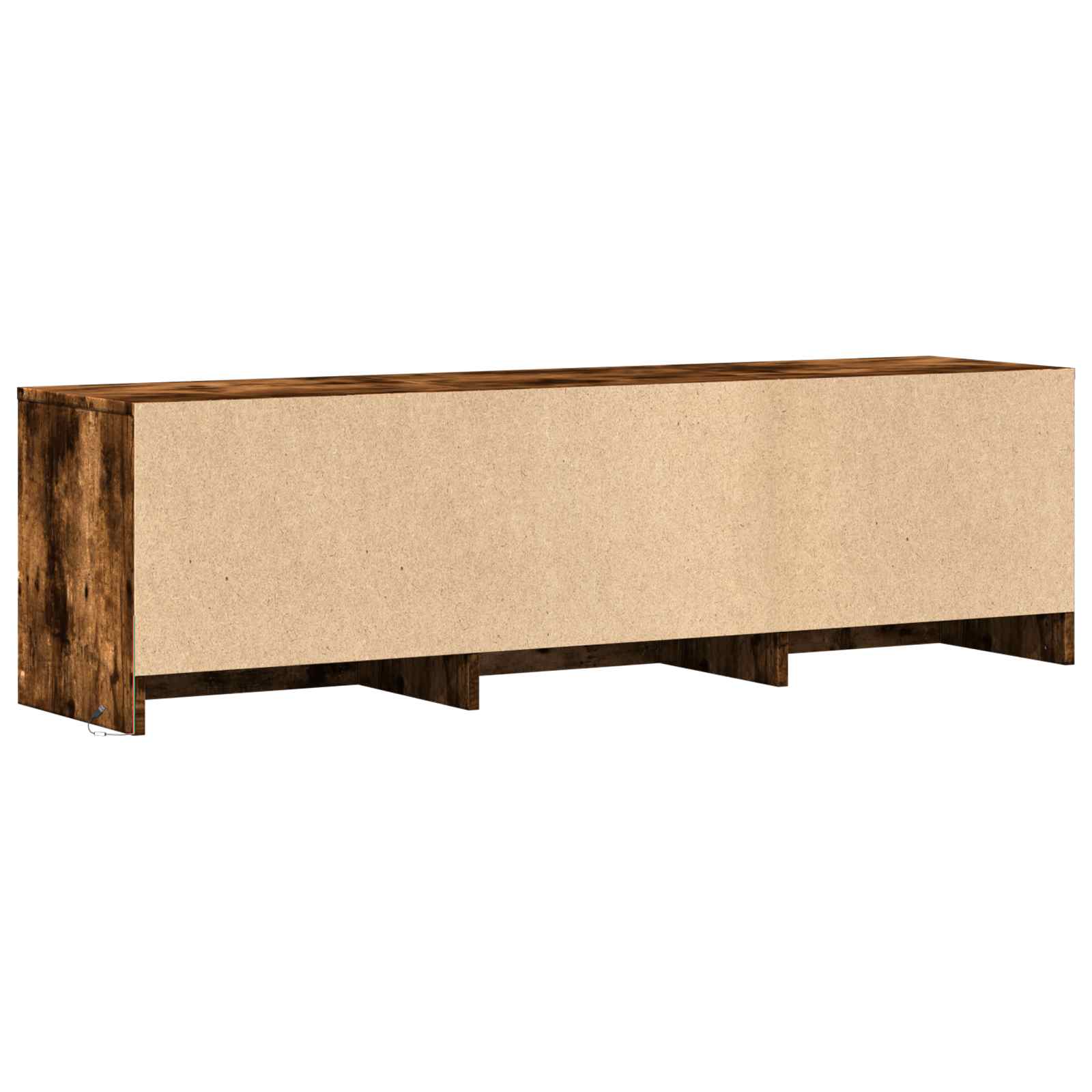 Fernsehschrank mit LED Geräucherte Eiche 140 x 34 x 40 cm