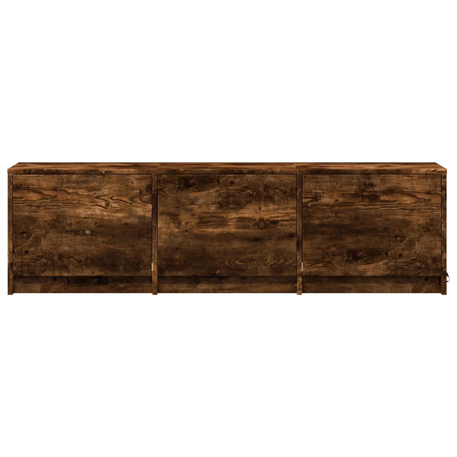 Fernsehschrank mit LED Geräucherte Eiche 140 x 34 x 40 cm