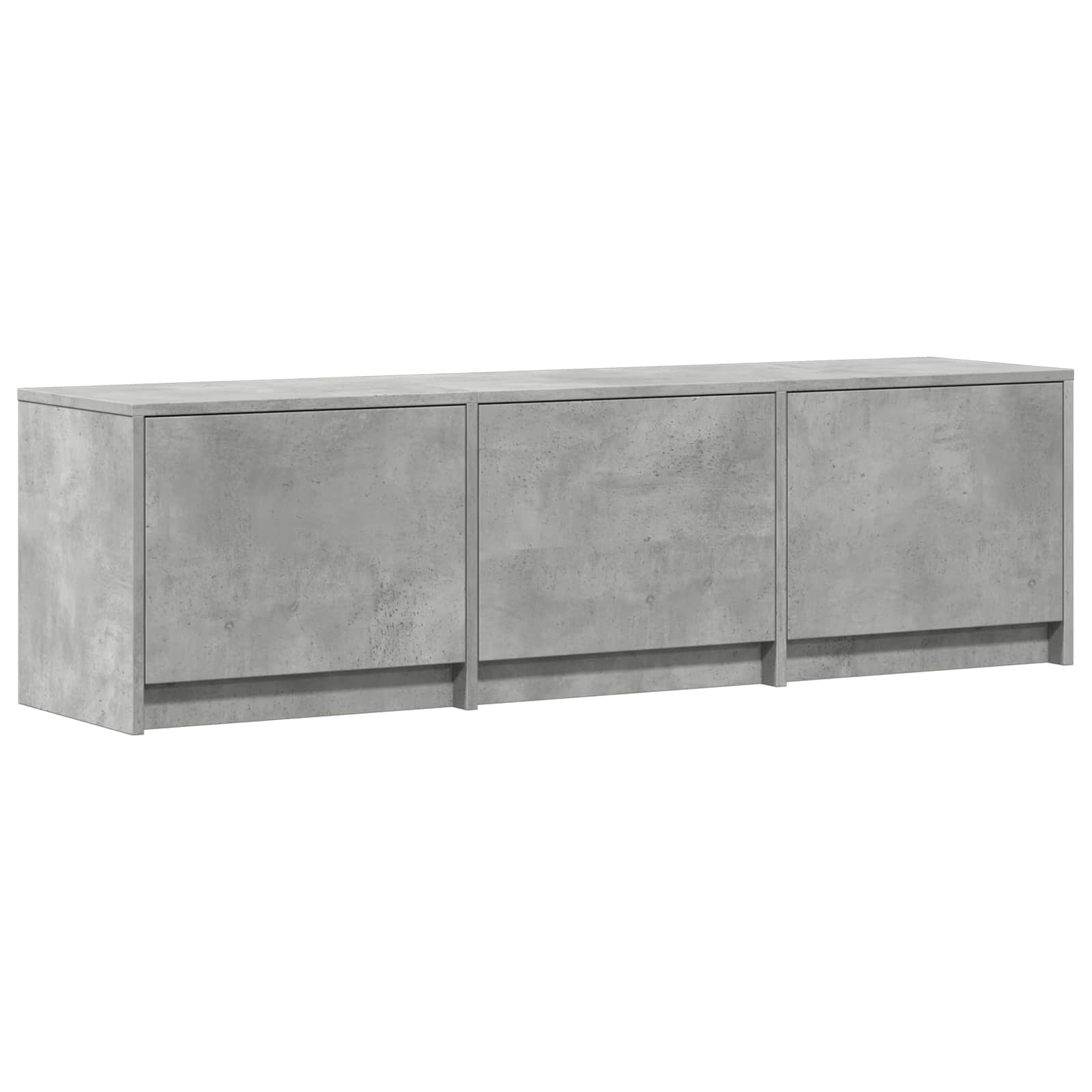 Fernsehschrank mit LED Betongrau 140 x 34 x 40 cm Holzwerkstoff