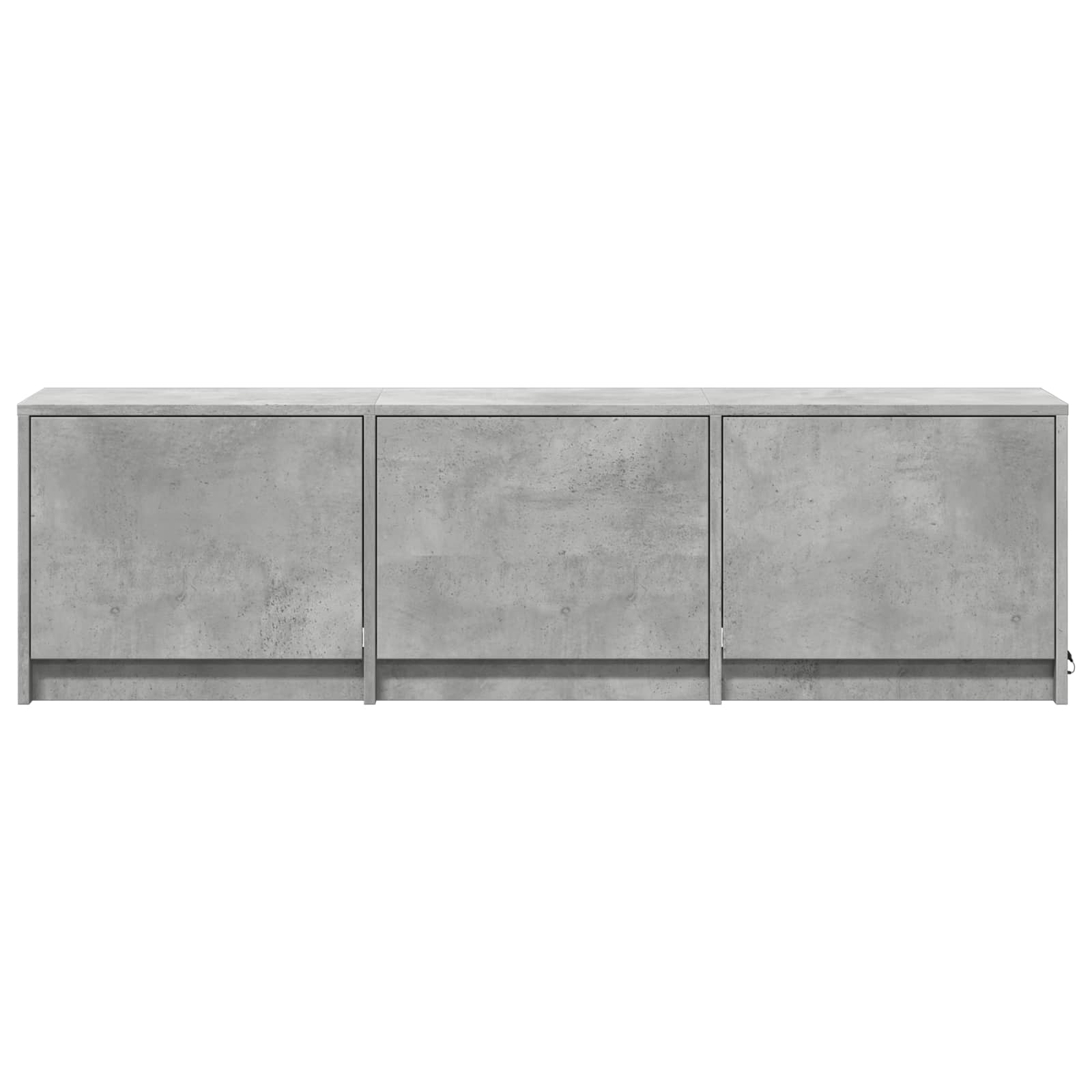 Fernsehschrank mit LED Betongrau 140 x 34 x 40 cm Holzwerkstoff
