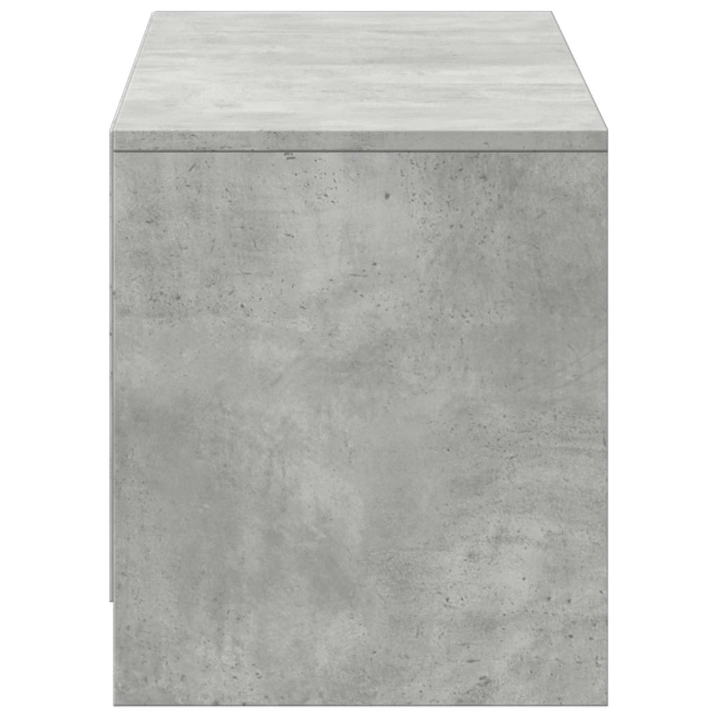 Fernsehschrank mit LED Betongrau 140 x 34 x 40 cm Holzwerkstoff