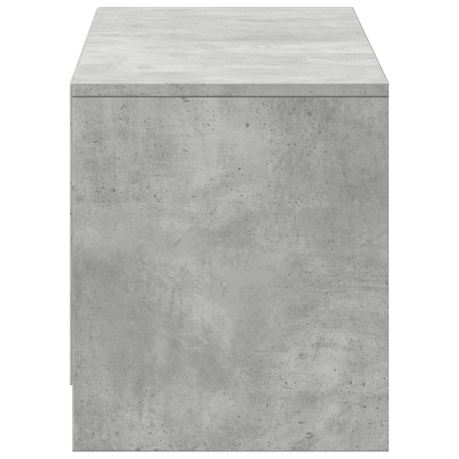 Fernsehschrank mit LED Betongrau 140 x 34 x 40 cm Holzwerkstoff
