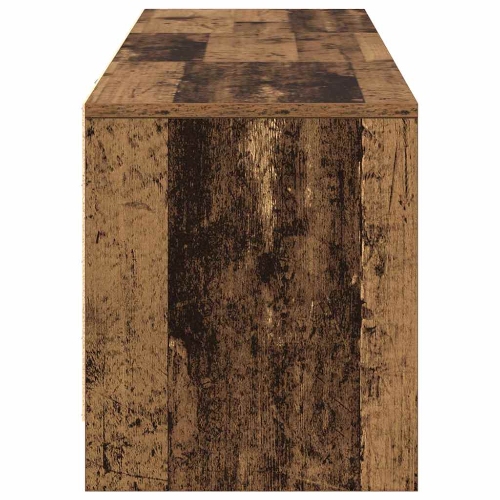 Fernsehschrank mit LED Altholz 140 x 34 x 40 cm Holzwerkstoff